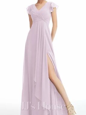 JJ's House Annelize
Dusty Lavender A-line Ruffle Chiffon Dress #254655